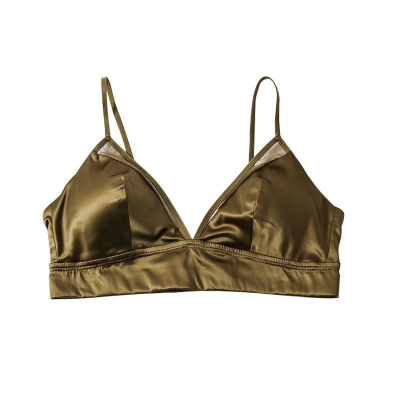 French Style Silk Lingerie Bra - Awulook