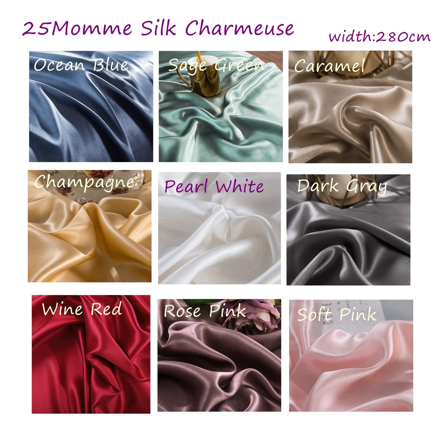 25Momme Seamless Luxury Silk 4PCS Sheet Set - Awulook
