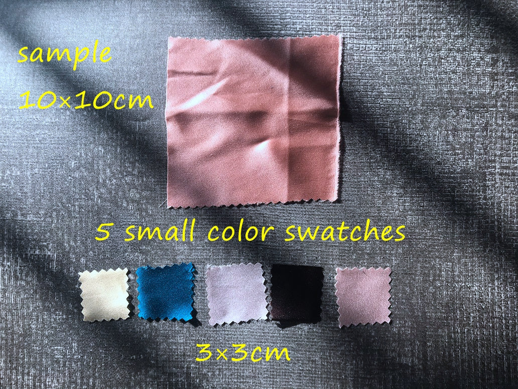 Mulberry silk fabric Sample/ Color Swatches/ Color Chart - Awulook