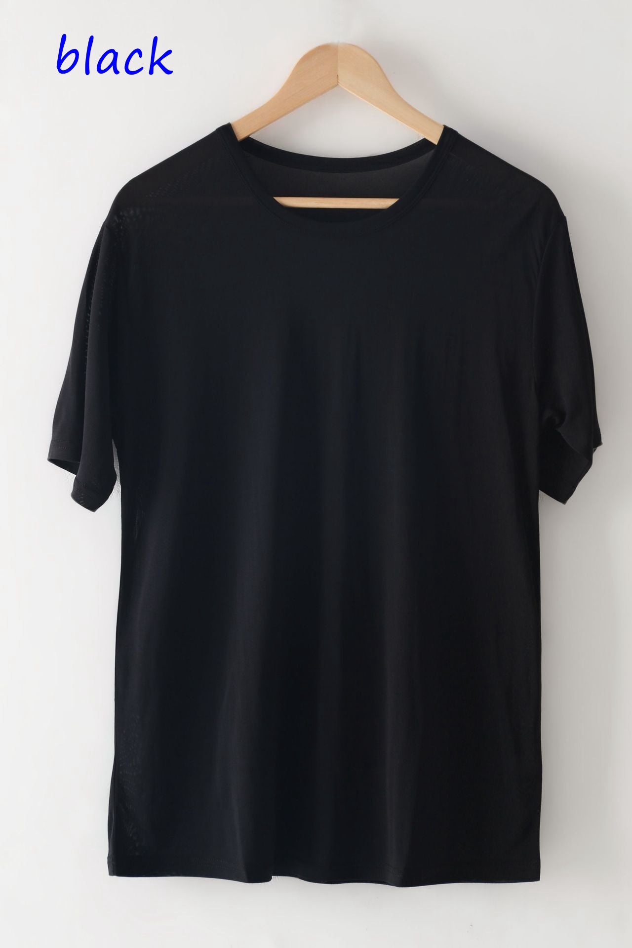 Men Mulberry Silk Crew T-shirt, 100% silk - Awulook