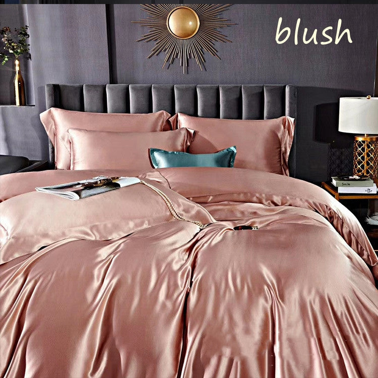 30Momme Seamless Luxury Silk Bedding Set 4| Duvet Cover, Sheet, 2 Pillowcase - Awulook