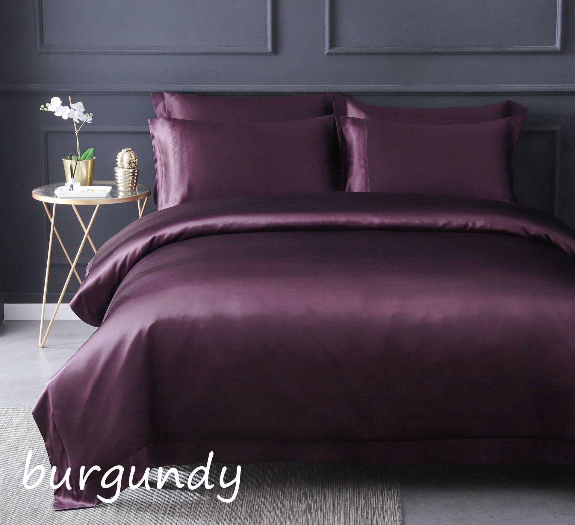 25Momme Seamless Silk Bedding Set, 3PCS- 1 Flat Sheet, 2 pillowcase| 16 Colors, 100% 6A grade Mulberry Silk - Awulook