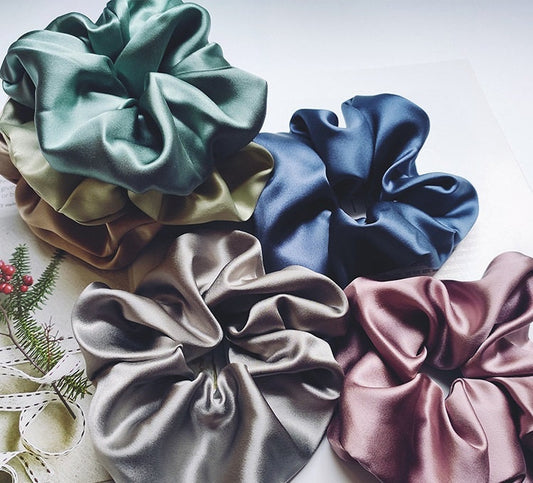 30Momme 100% Silk Scrunchies - Awulook