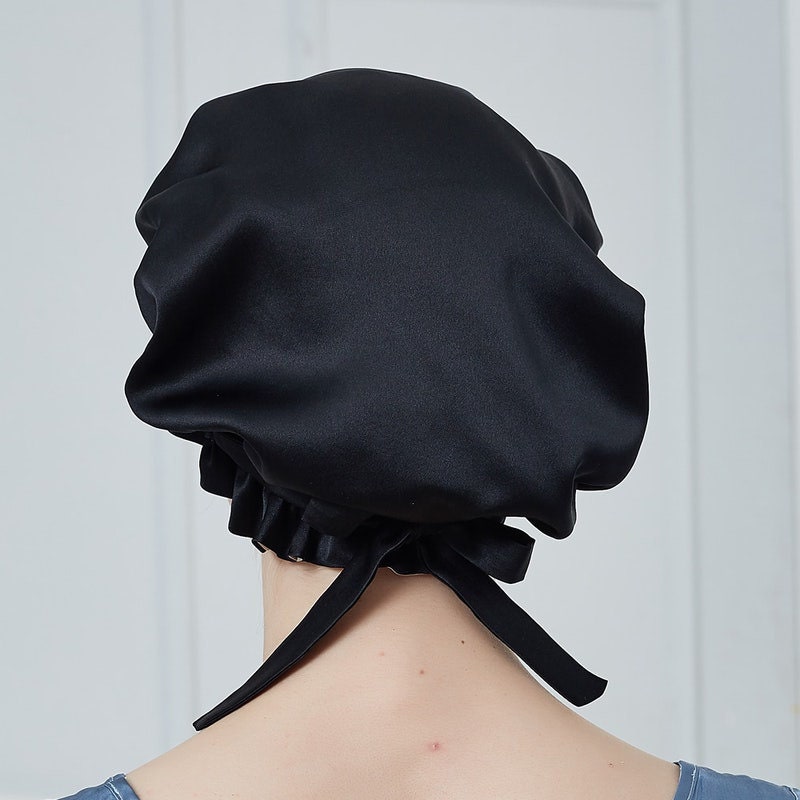 Adjustable Double Layers Silk Night Hat - Awulook