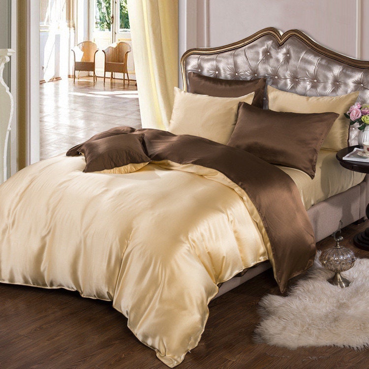 19Momme Seamless Luxury Silk Bedding Set4 - Awulook