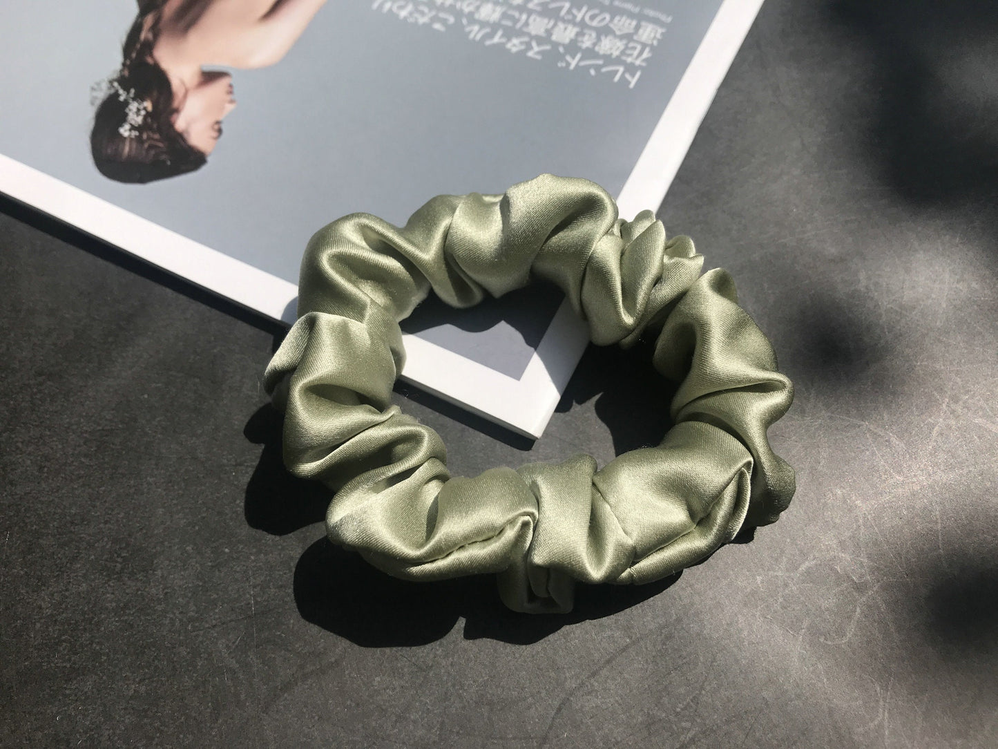 100% Silk Heatless Hair Curling Ribbon Scrunchy Set