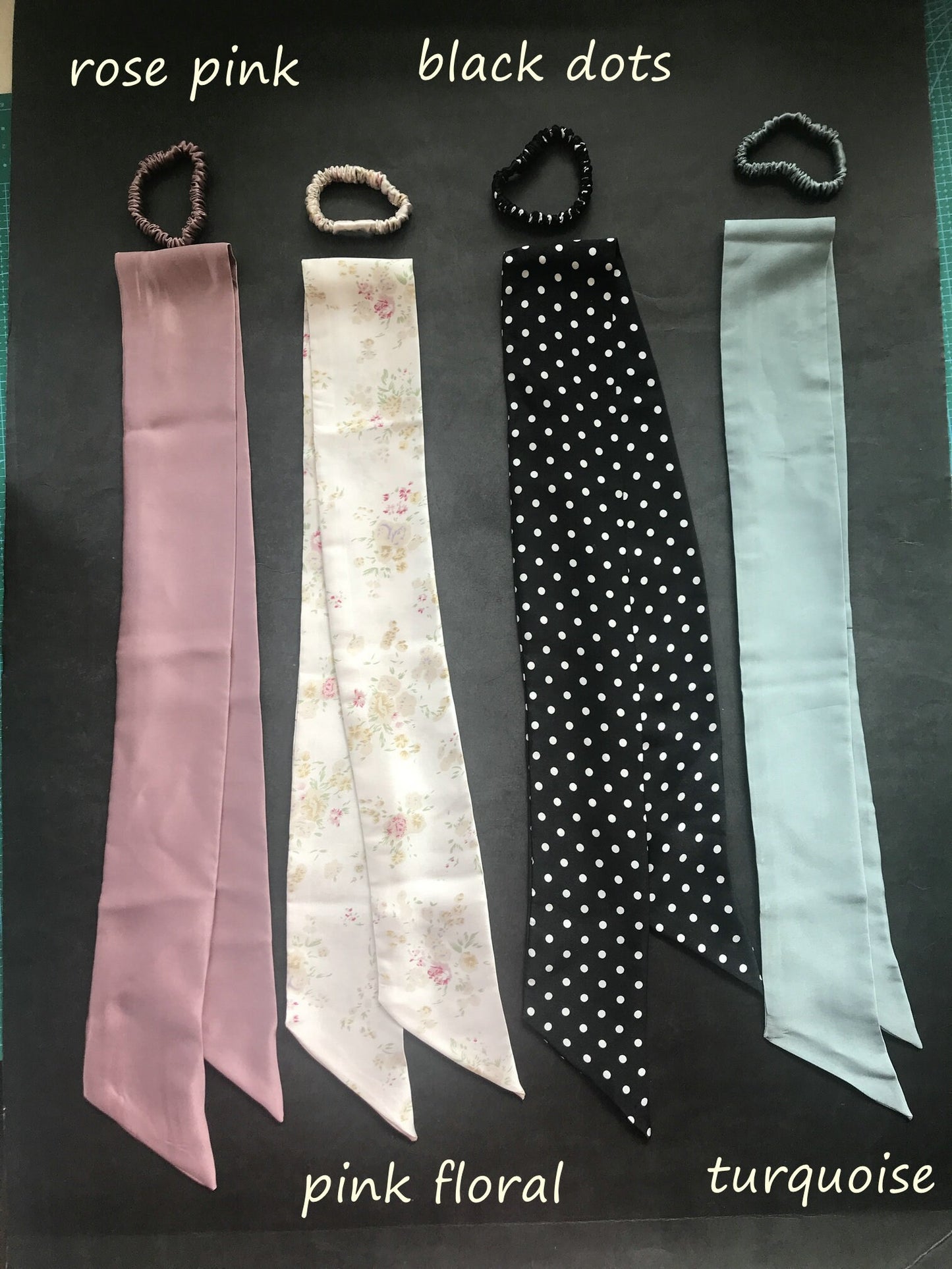 100% Silk Hair Pony scarf tie - Awulook