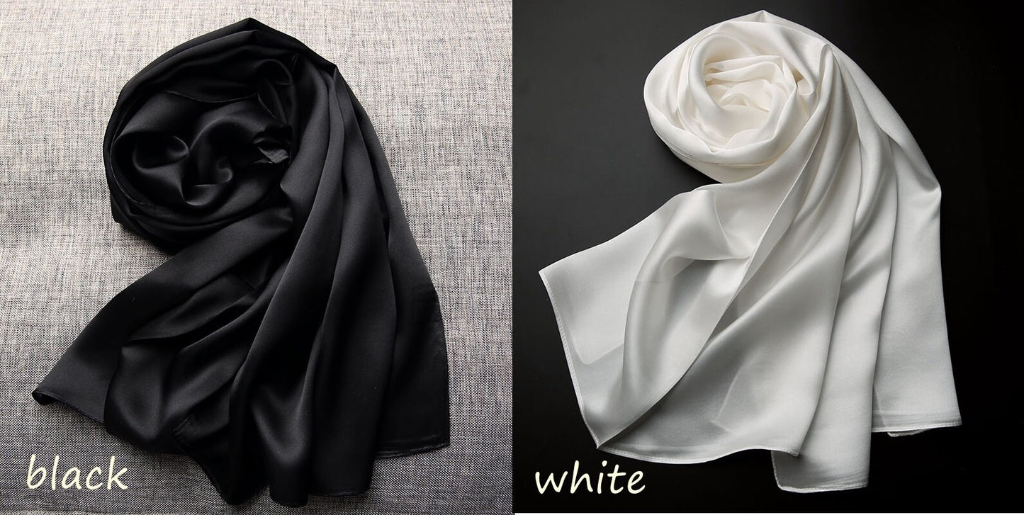 Long Silk Scarf/Shawl Wrap, 185cm/73 in - Awulook