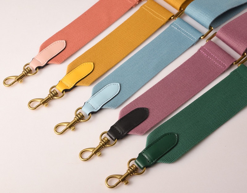 Adjustable 2"/50mm Canvas leather bag strap - Awulook