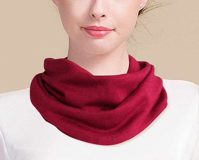 Silk Cashmere Neck Gaiter/ Scarf/ Headband