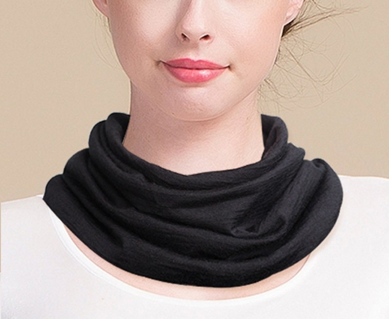 Silk Cashmere Neck Gaiter/ Scarf/ Headband