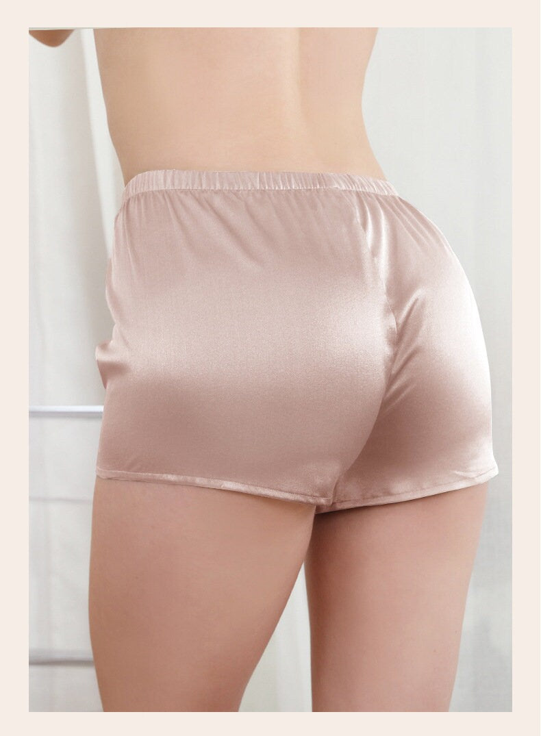 Pyjama court/culotte/vêtements de nuit en soie pour femmes