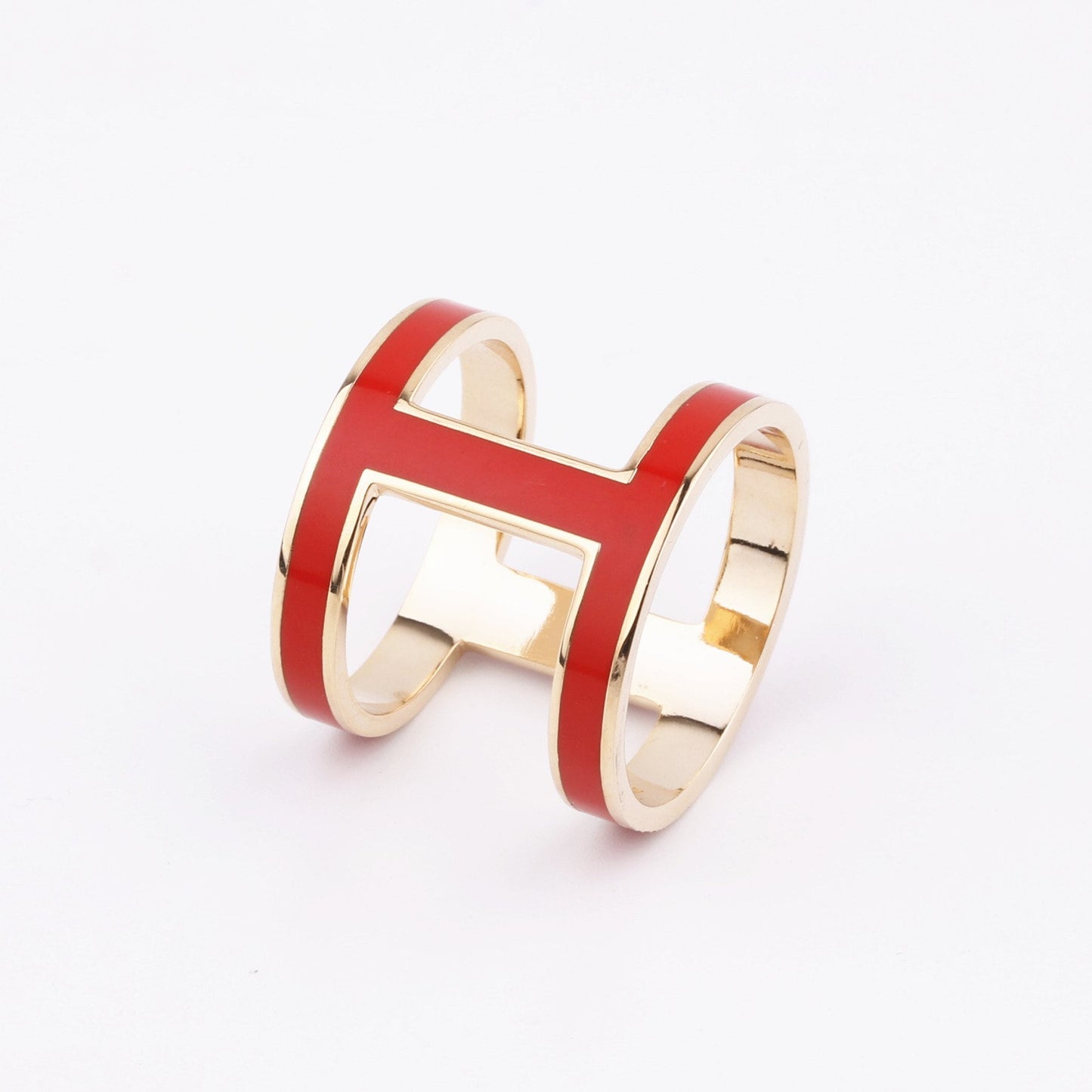 Color Enamel Scarf Rings - Awulook