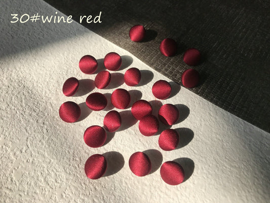 Wine red Silk charmeuse buttonss - Awulook
