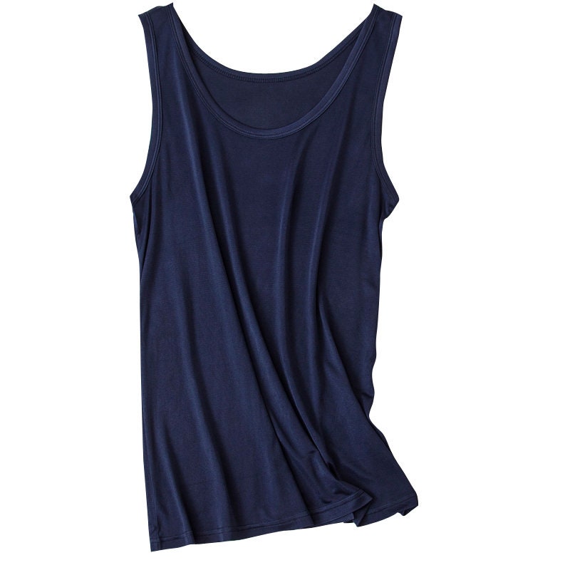 Men Mulberry Silk Tank Top/Vest - Awulook