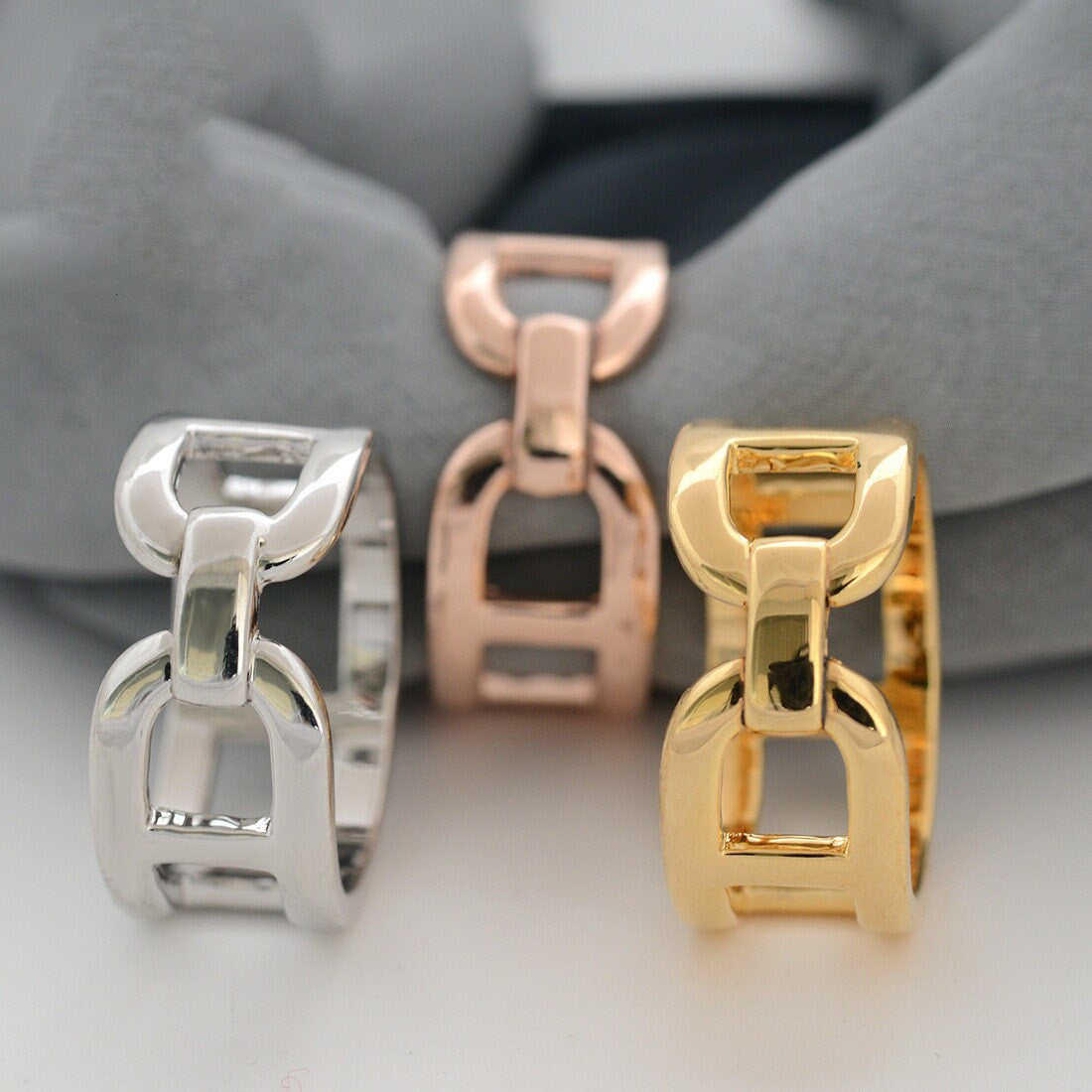 Genuine 18K Gold Plated Scarf Ring Jewerly Accesories/ Scarf Buckle, 3 colors - Awulook