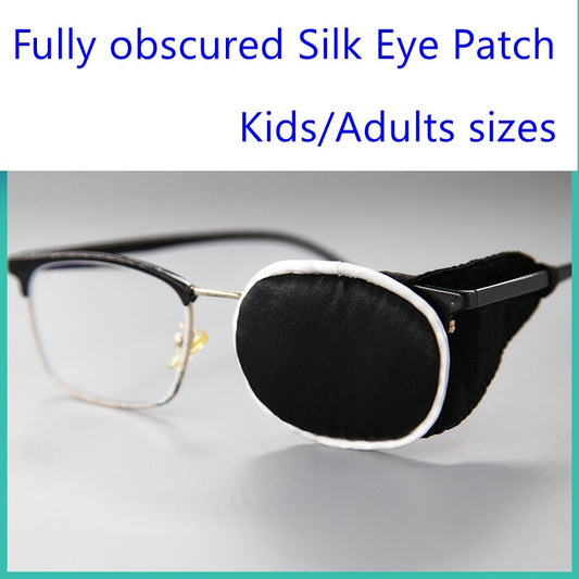 Mulberry Silk Eye Patch for Eyeglasses, Kids/Adults sizes