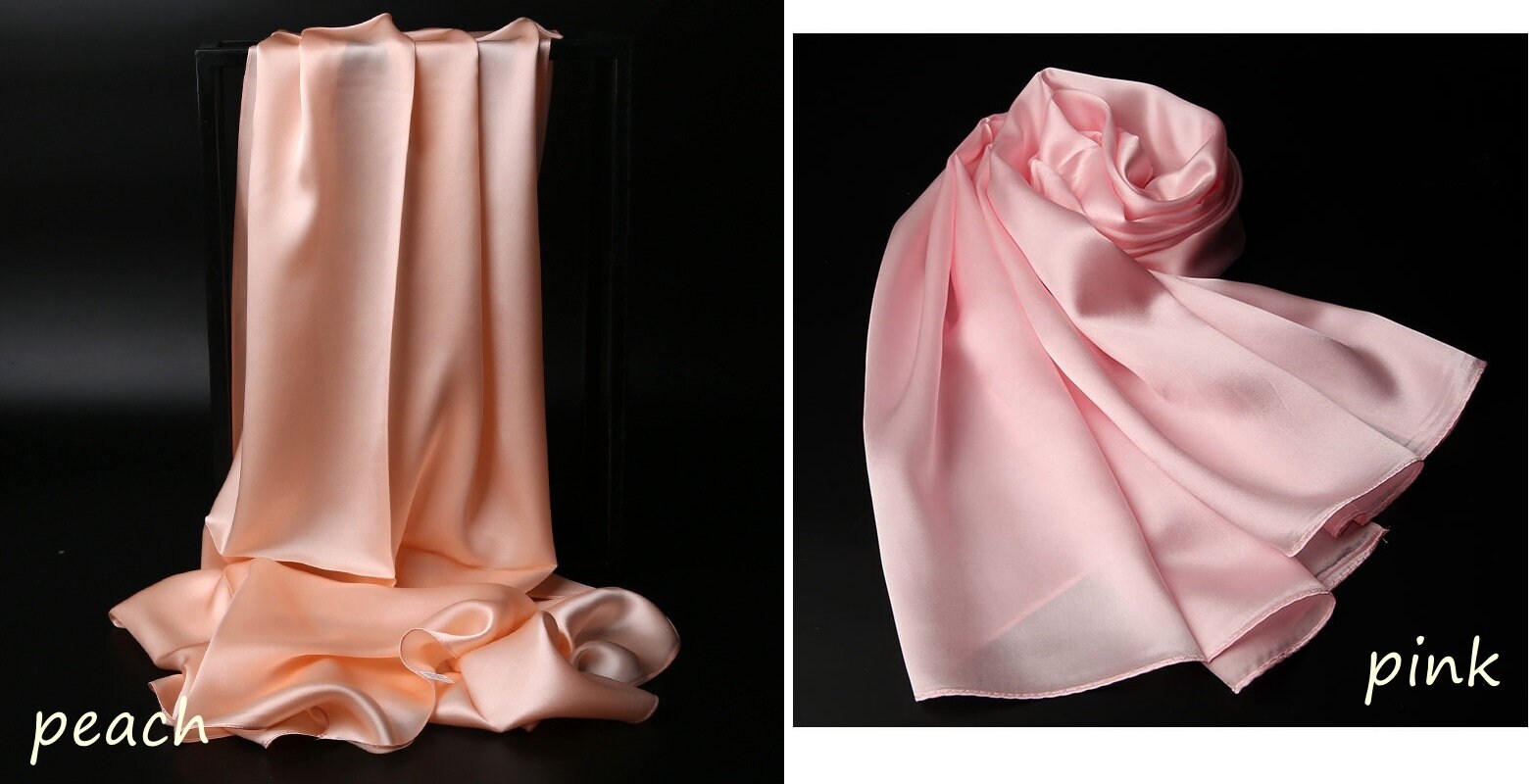 Long Silk Scarf/Shawl Wrap, 185cm/73 in - Awulook