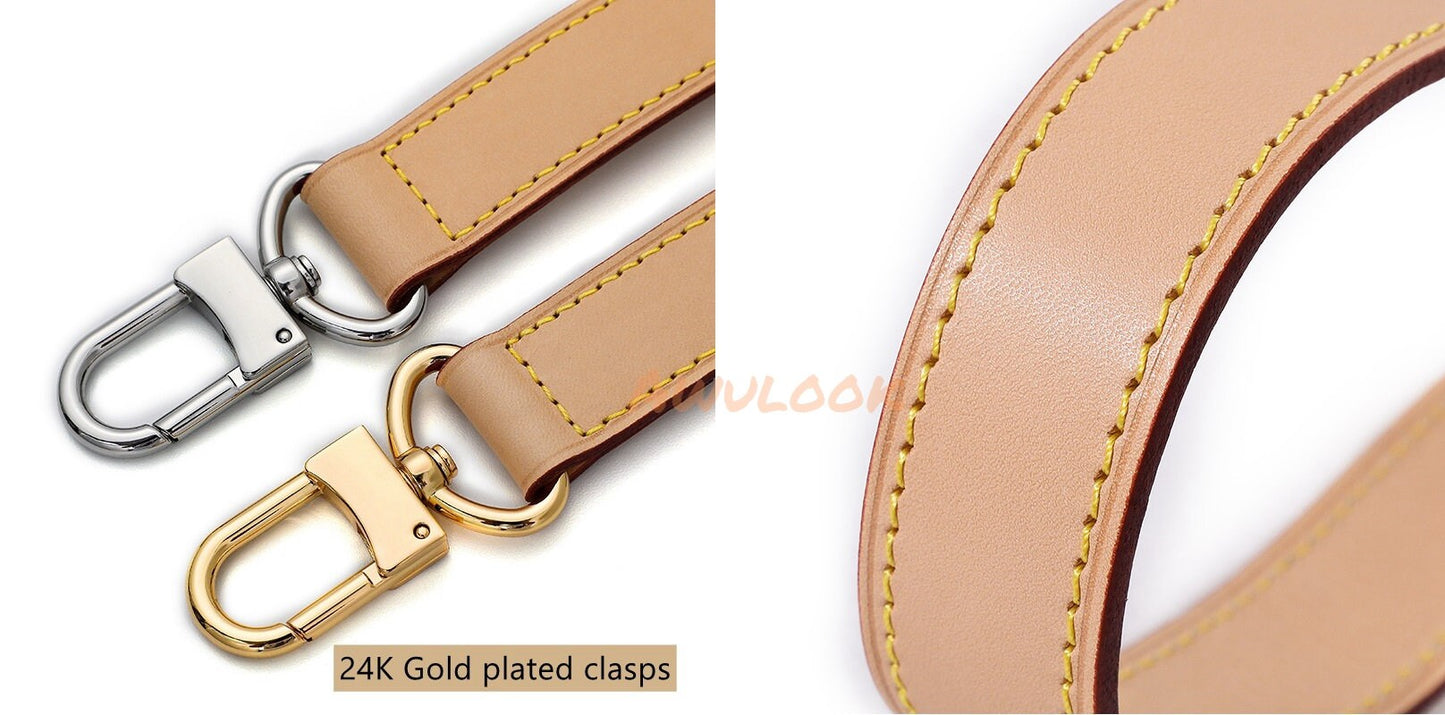 Vachetta Leather Bag Strap-Apricot, Multi Styles, Neverful bag acc