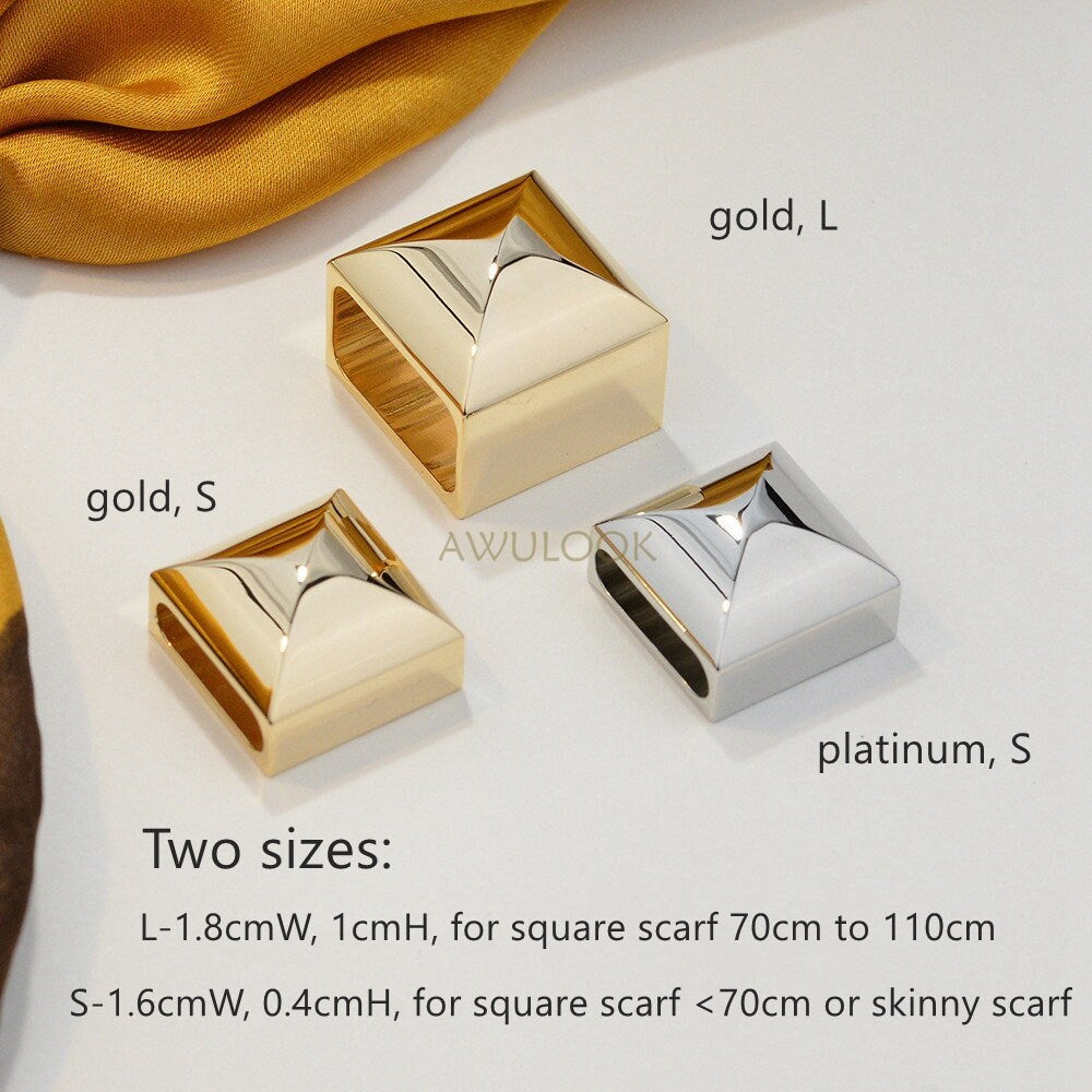 Genuine 24K Gold Plated Scarf Rings - Awulook