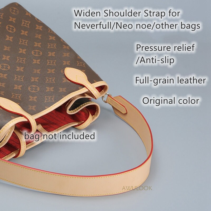 4cm Widen Vachetta Leather Shoulder Strap for Neverfull/Neo NM/BB