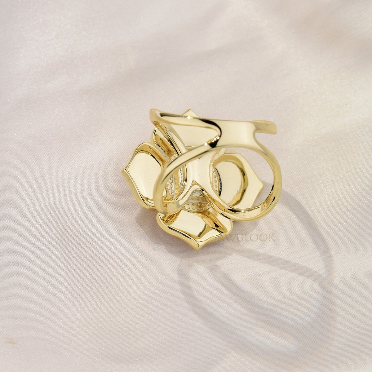 Petal Shell Scarf Ring/Jewerly Accesories - Awulook