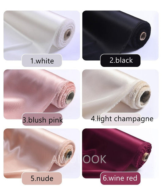 19Momme 100% Silk Charmeuse, Width 140cm/55" - Awulook
