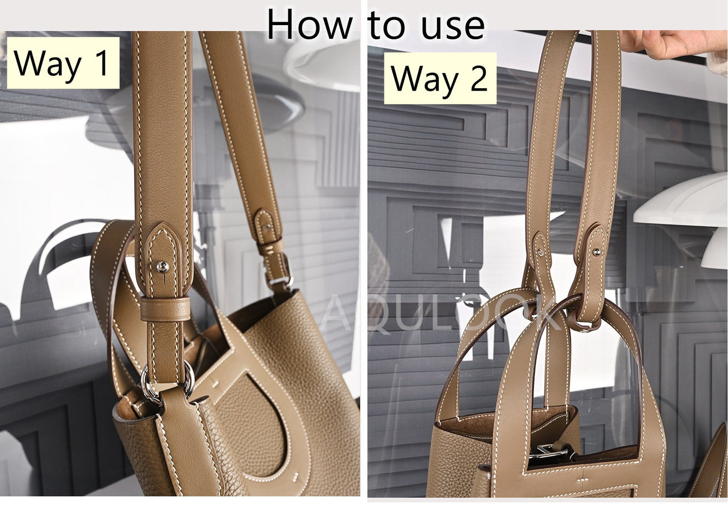 Customized Swift Leather Shoulder/Crossbody Straps for In-The-Loop - Awulook