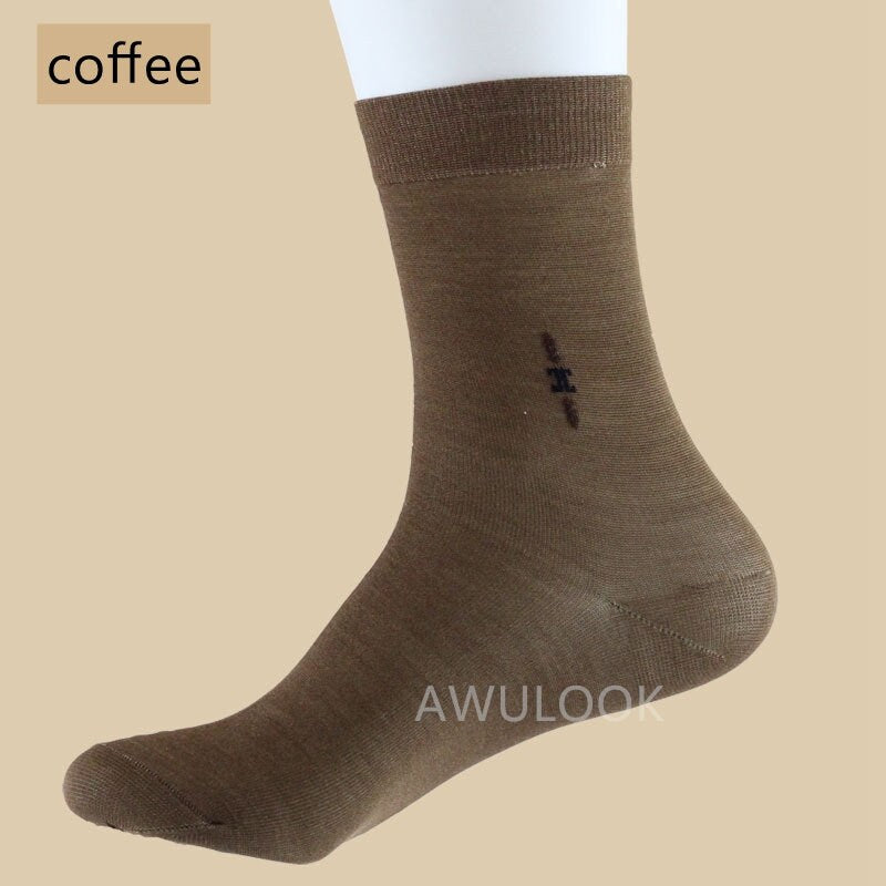 Men's Silk Socks, 8 Colors, Men Leisure Silk Socks