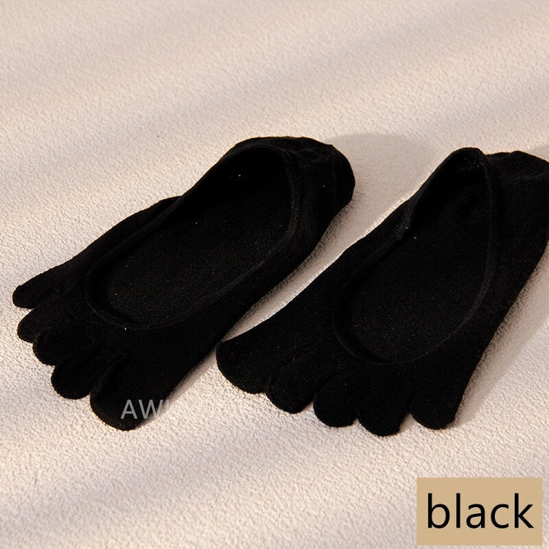 Silk Split-Toe Socks, Japanese Style Five-Toe Socks - Awulook