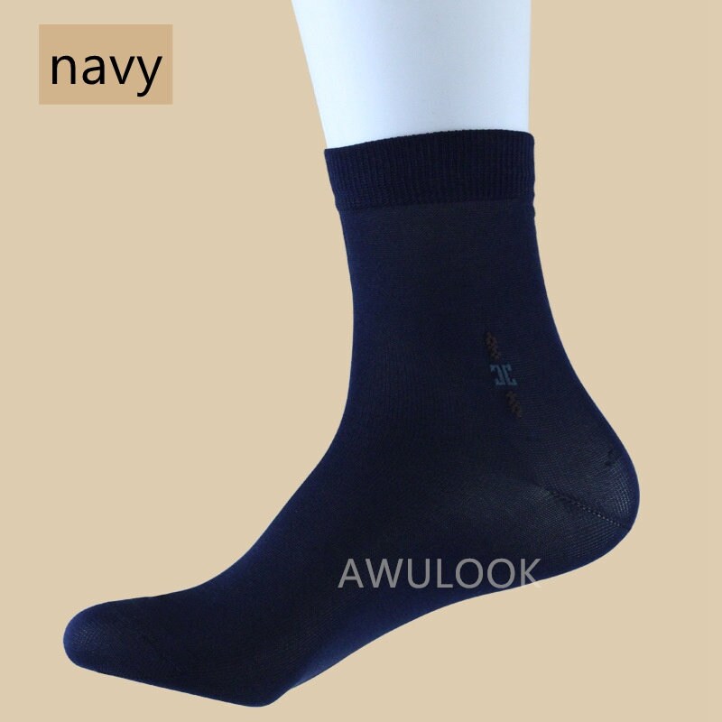 Men's Silk Socks, 8 Colors, Men Leisure Silk Socks