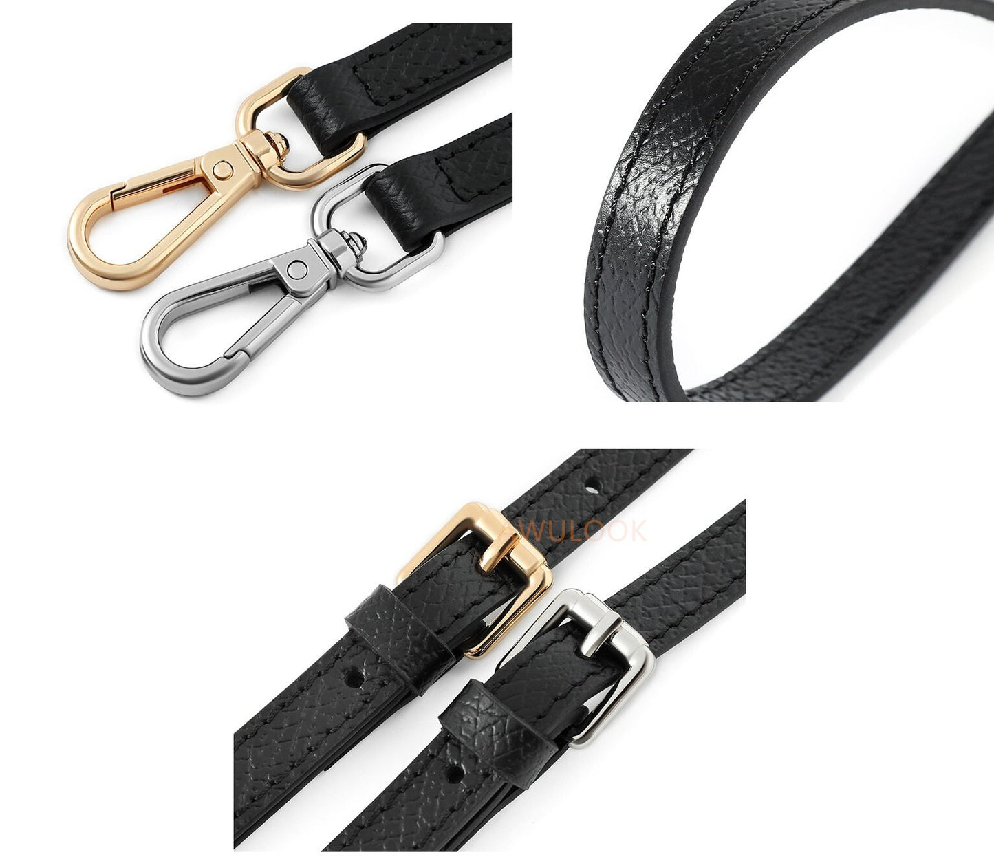 12mm/0.5" Adjustable Leather Bag strap for Le Pliage Pouch/other bags