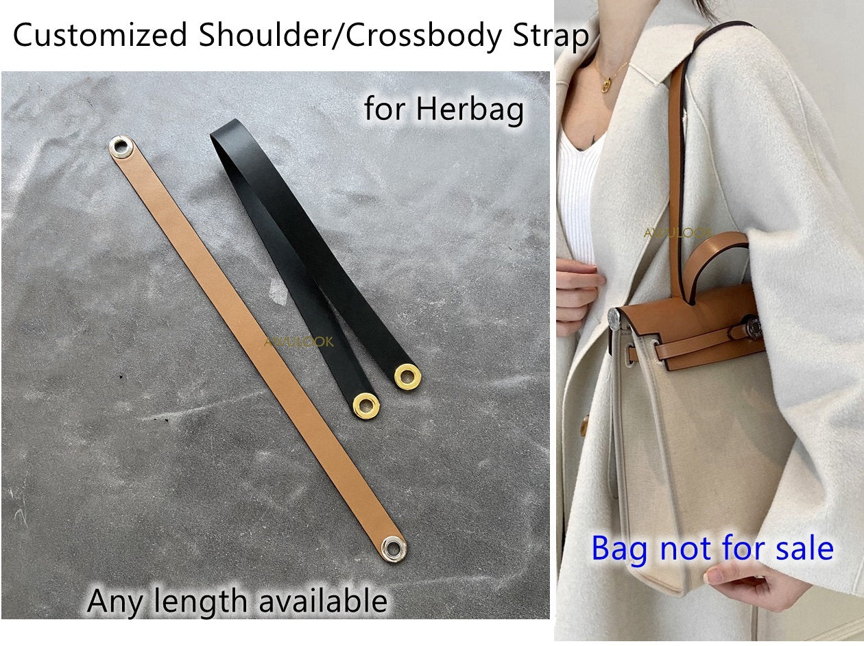 Customized Swift Leather Shoulder Bag Strap/Crossbody Straps for Herbag - Awulook