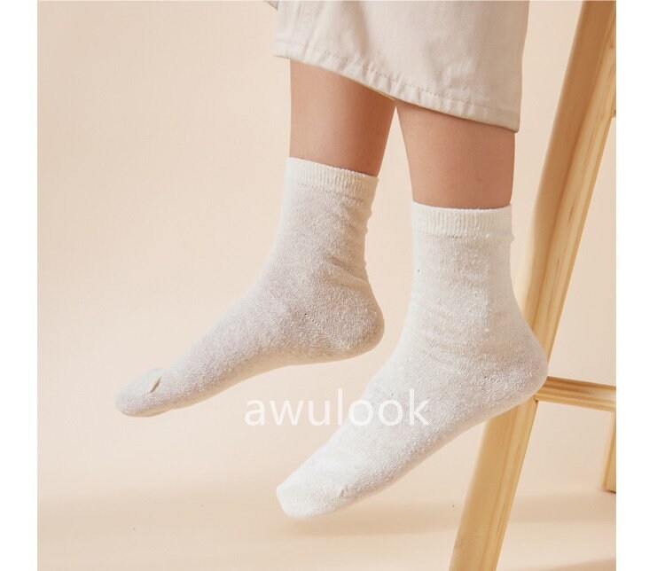 100% Natural Silk Socks, Undyed Nature Mulberry Silk, Women/ Men Silk Socks, SPA/Sleeping socks