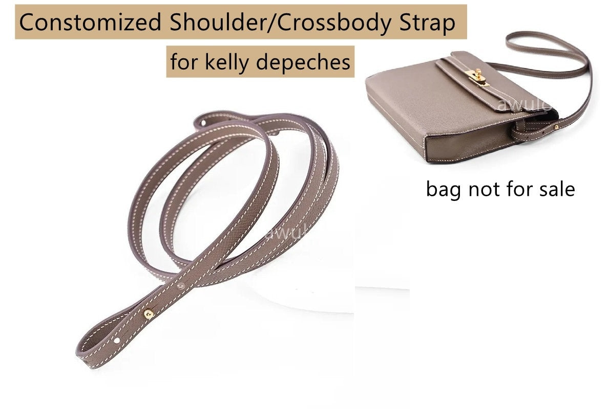 Customized Leather Crossbody/Shouler Straps for kelly depeches - Awulook