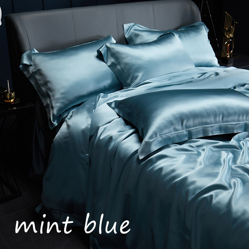 25Momme Seamless Luxury Silk Duvet Cover - Awulook