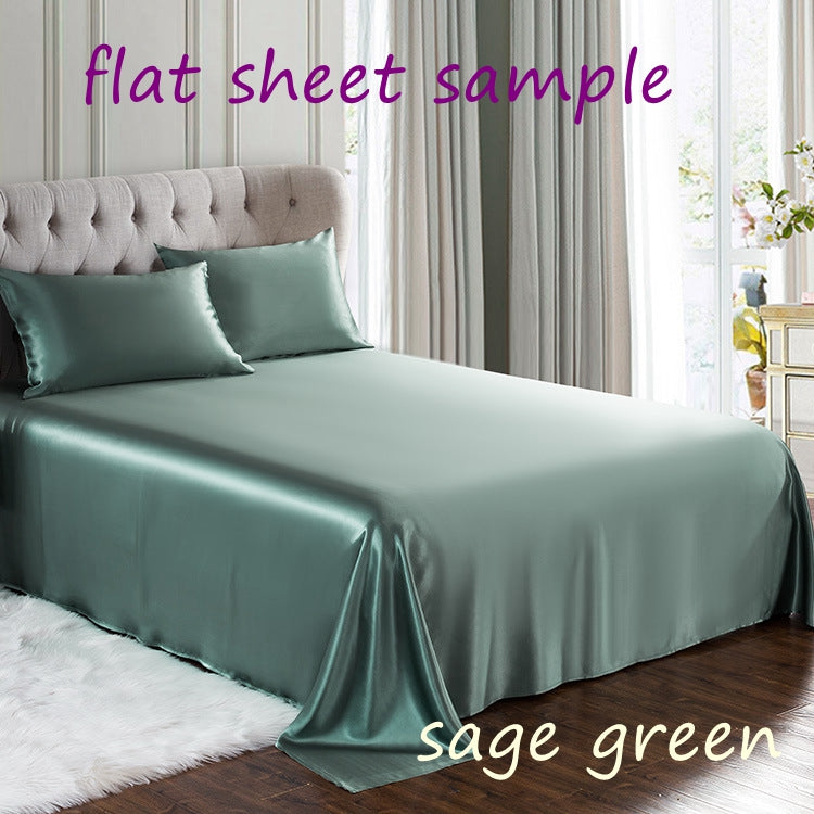 25Momme Seamless Silk Flat Sheet, 20 Colors - Awulook