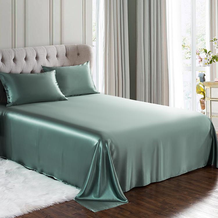 25Momme Seamless Silk Bedding Set, 3PCS- 1 Flat Sheet, 2 pillowcase| 16 Colors, 100% 6A grade Mulberry Silk - Awulook