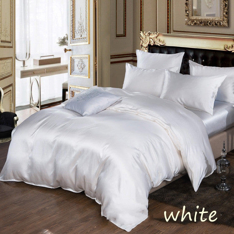 white silk sheets